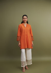 Burnt Orange & Ivory