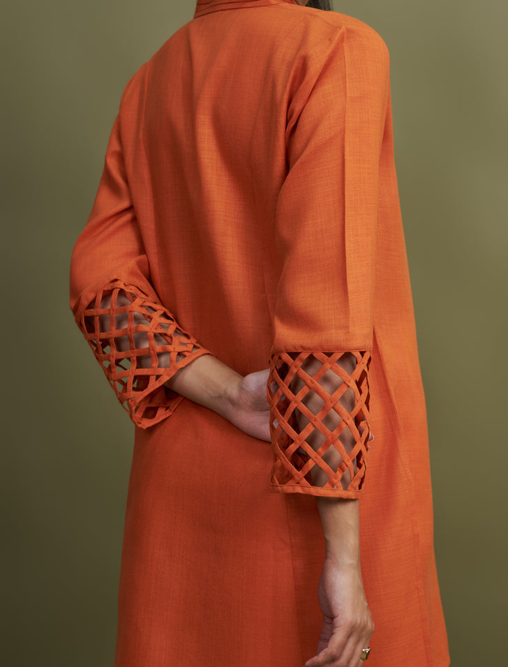 Burnt Orange & Ivory
